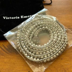 Freshwater Grey Pearls on Grey Leather Five Wrap Bracelet